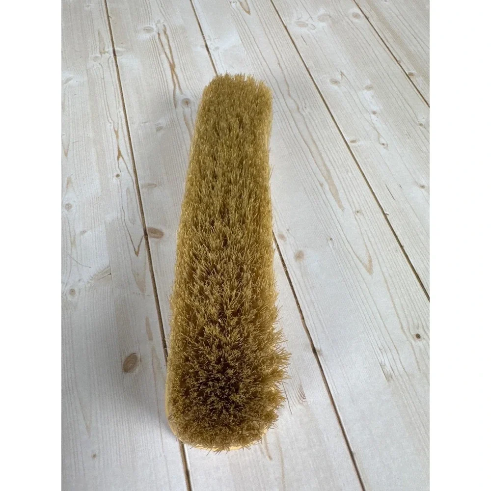 Vintage Yellow Celluloid Art Deco Vanity Brush Set‎ Hair & Clothes Brushes 3pc